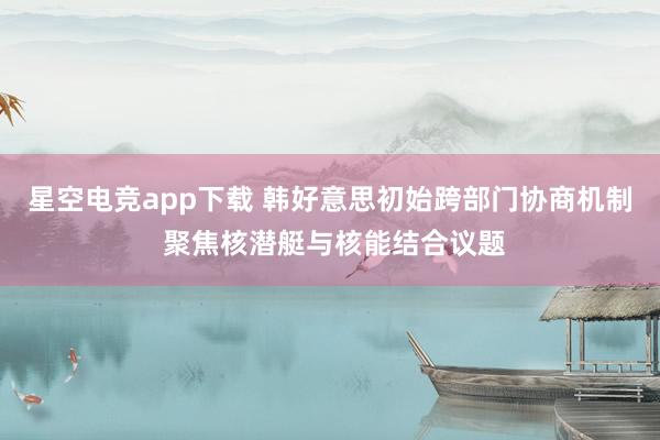 星空电竞app下载 韩好意思初始跨部门协商机制 聚焦核潜艇与核能结合议题